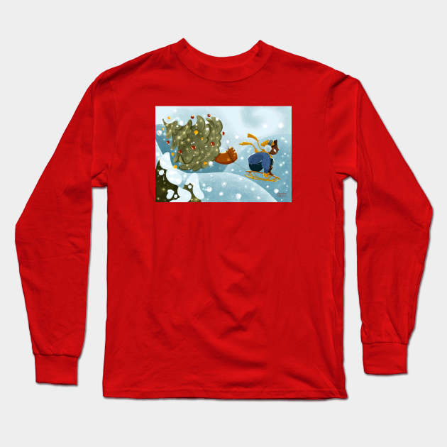 Christmas Long Sleeve T-Shirt by Four Seasons Fox